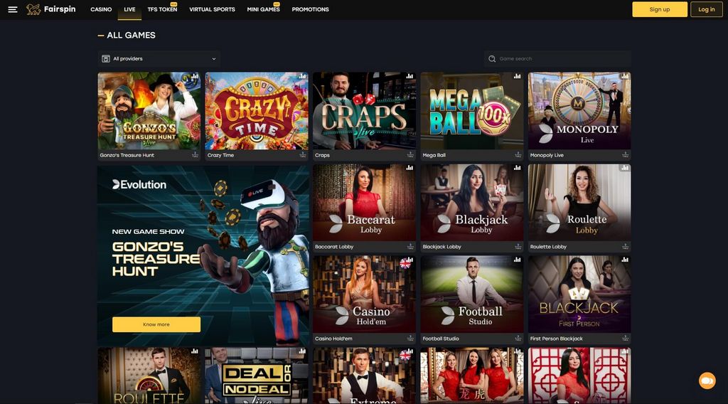 Fairspin Gambling enterprise